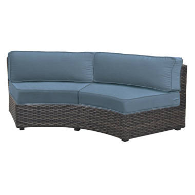 Outdoor curved best sale sectional replacement cushions